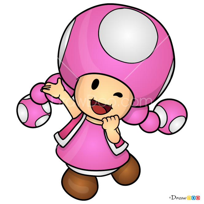 How to Draw Toadette, Super Mario