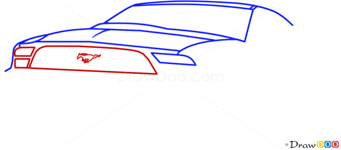 How to Draw Ford GT, Supercars