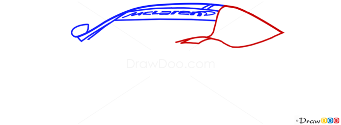 How to Draw McLaren MP4-12C white, Supercars