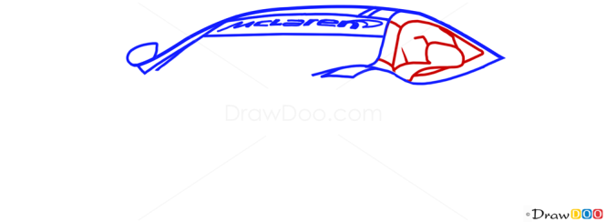 How to Draw McLaren MP4-12C white, Supercars