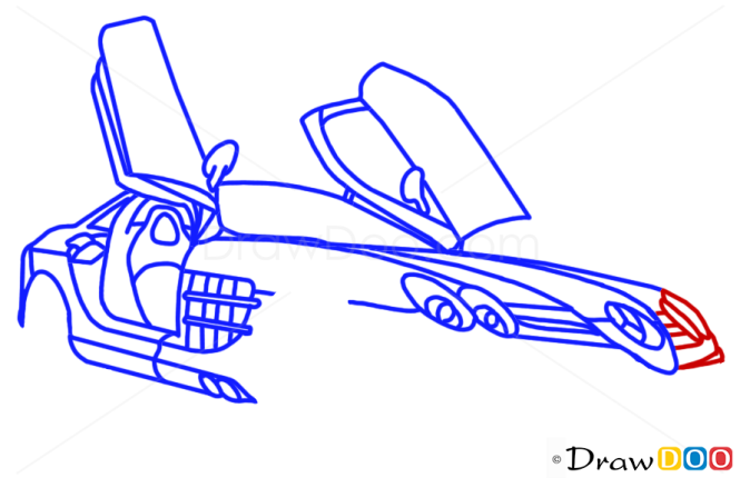 How to Draw Mercedes-Benz SLR McLaren, Supercars