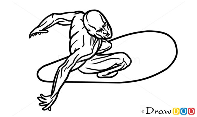 How to Draw Silver Surfer, Superheroes
