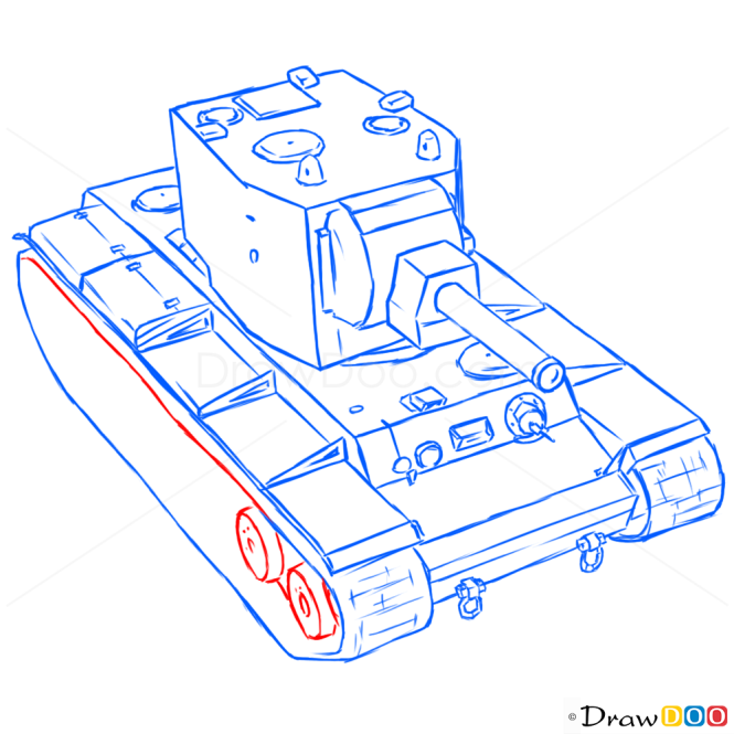 How to Draw Light Tank, A-20, Tanks