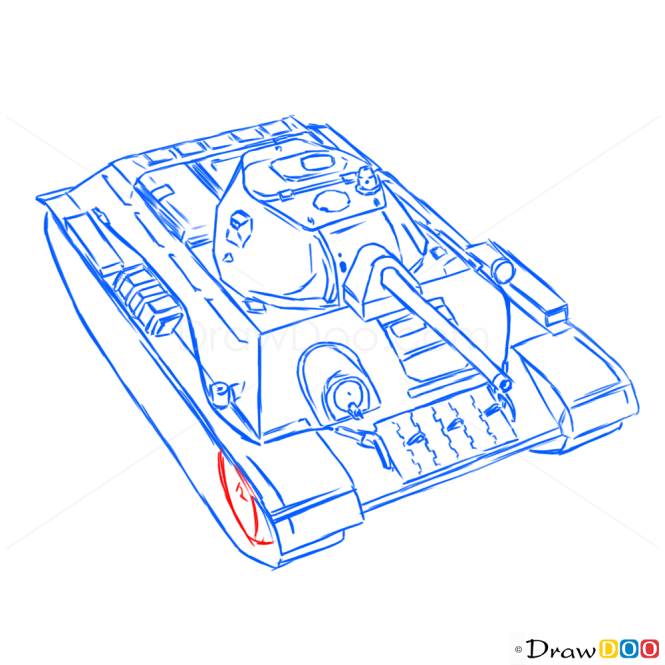 How to Draw Medium Tank, T-34, Tanks