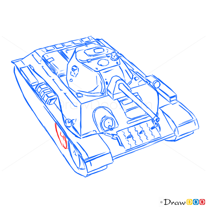 How to Draw Medium Tank, T-34, Tanks