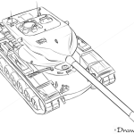 How to Draw Heavy Tank, T57/58, Tanks
