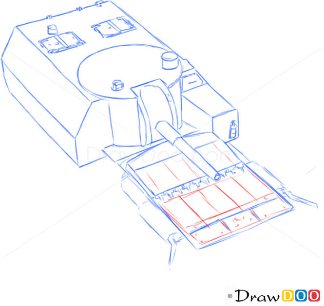 How to Draw Assault Gun, FV3805, Tanks