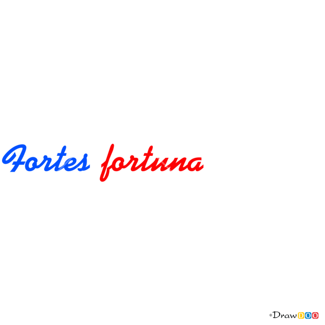 How to Draw Fortus Fortuna Adjuvat, Tattoo Fonts