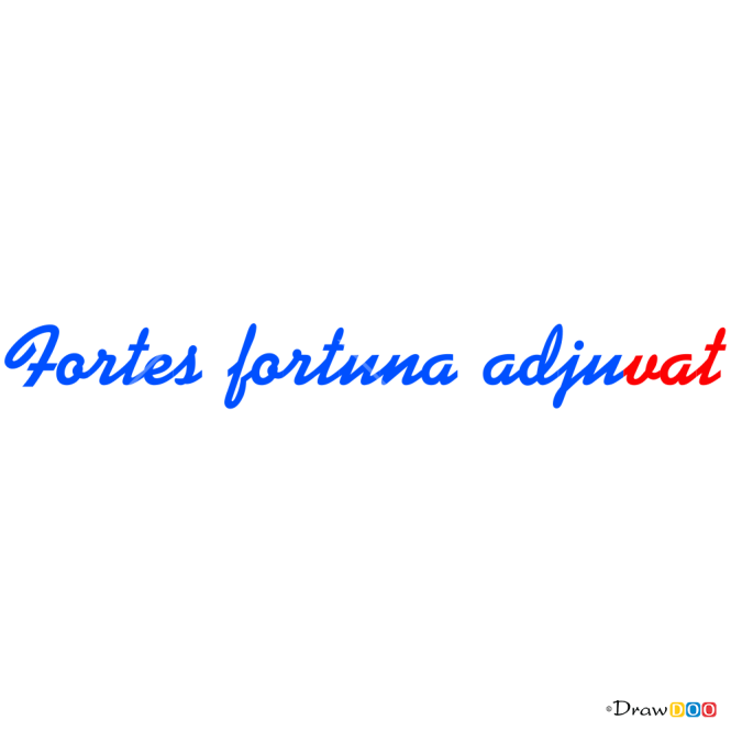 How to Draw Fortus Fortuna Adjuvat, Tattoo Fonts