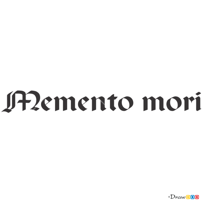 How to Draw Memento Mori, Tattoo Fonts