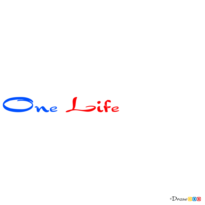 How to Draw One Life, One Love, Tattoo Fonts
