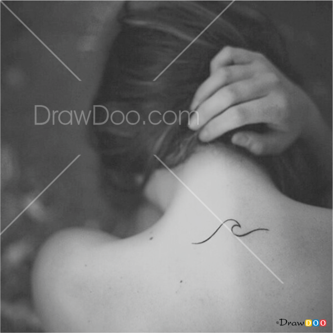 How to Draw Minimalist Wave, Tattoo Minimalist