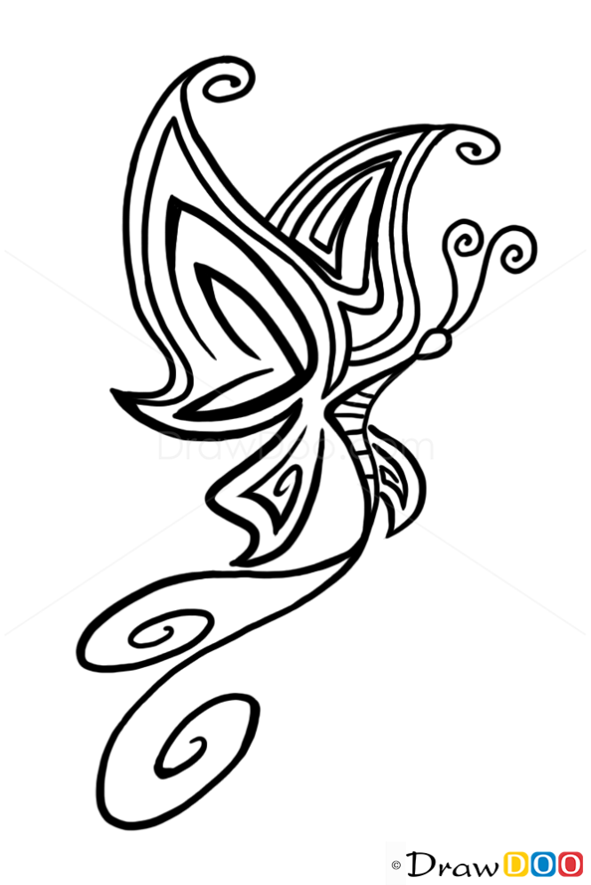 How to Draw Butterfly Hard, Tattoo Designs