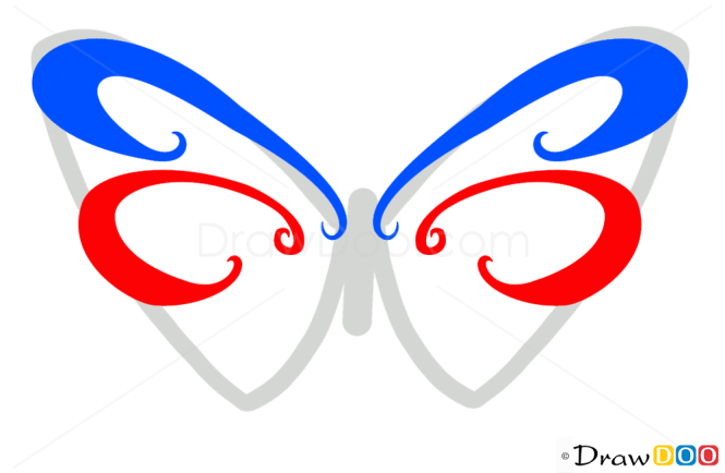 How to Draw Butterfly Easy, Tattoo Designs