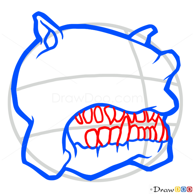 How to Draw Bulldog Skull, Tattoo Skulls