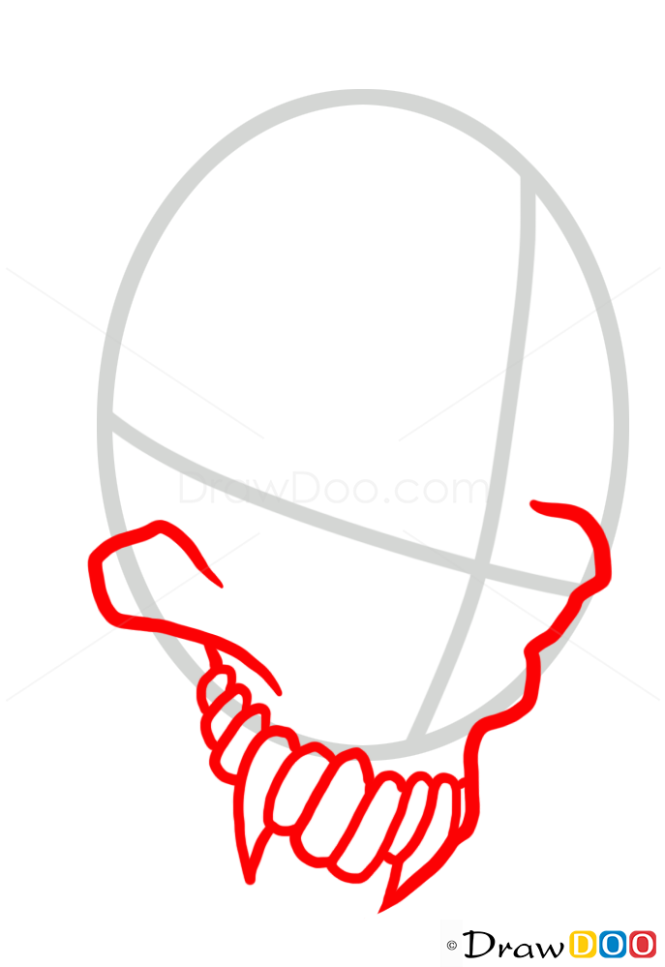 How to Draw Jester Skull, Tattoo Skulls