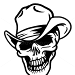 How to Draw Cowboy Skull, Tattoo Skulls