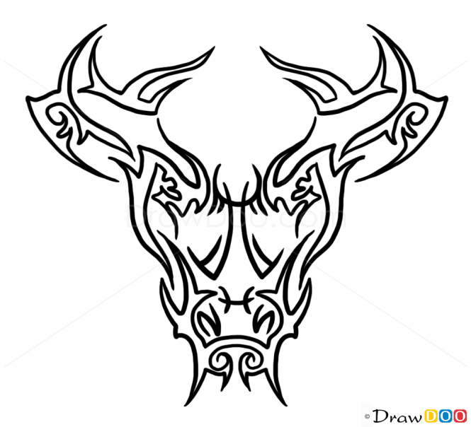 How to Draw Deer, Tribal Tattoos