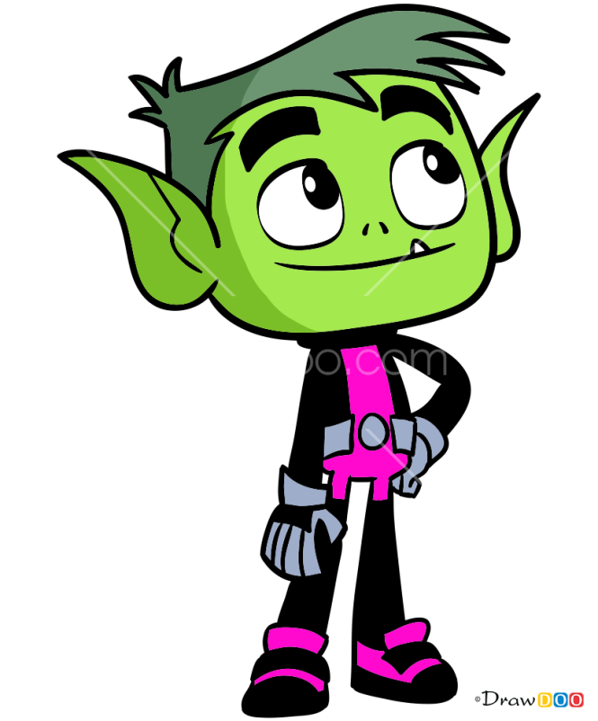 How to Draw Beastboy 1, Teen Titans