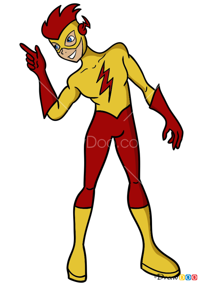 How to Draw Kid Flash, Teen Titans