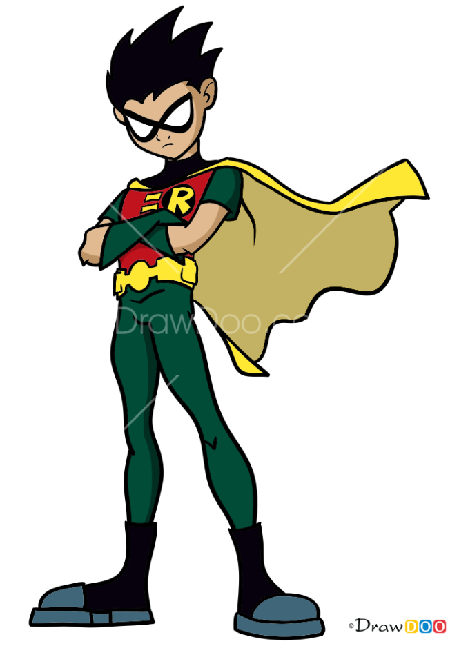 How to Draw Robin, Teen Titans