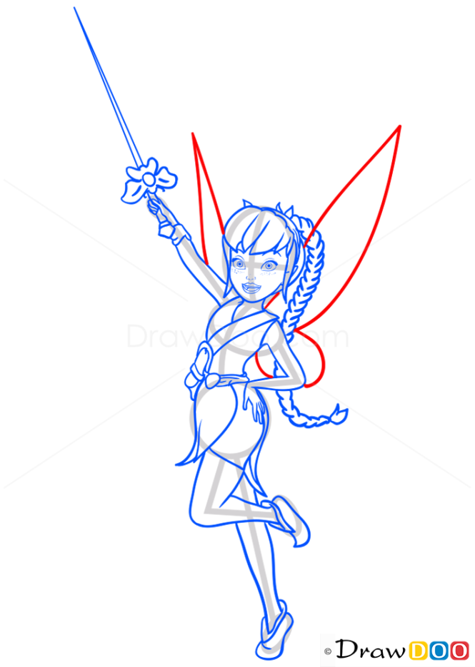 How to Draw Light Fairy, Tinker Bell