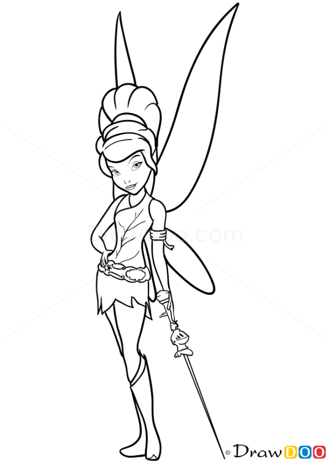 How to Draw Tinker Fairy, Tinker Bell