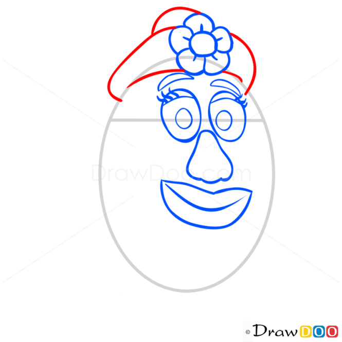 How to Draw Mrs. Potato Head, Toy Story