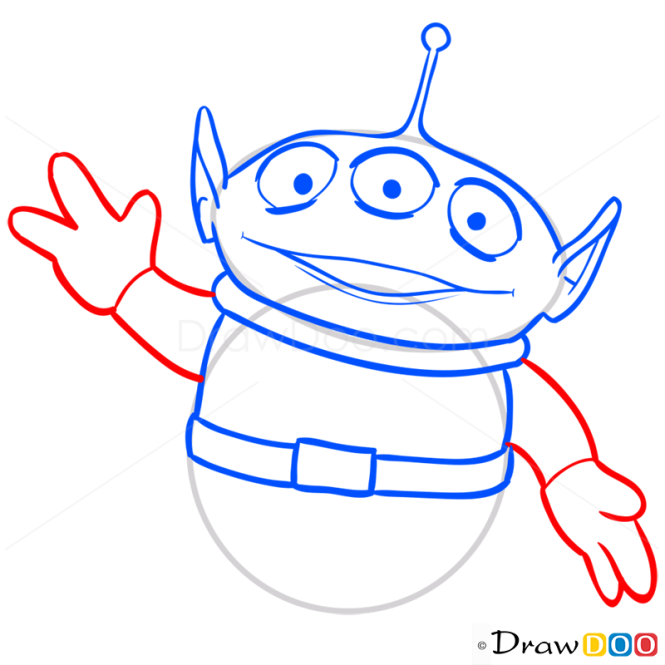 How to Draw Squeeze Aliens, Toy Story