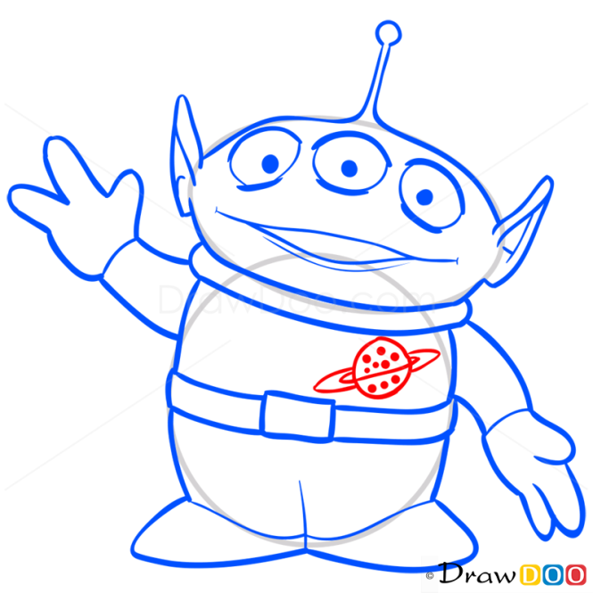 How to Draw Squeeze Aliens, Toy Story