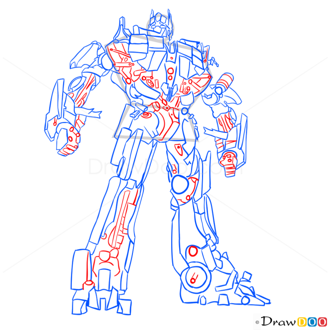 How to Draw Optimus Prime, Transformers