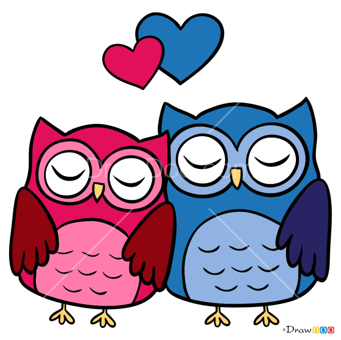 How to Draw Sweet Owls, Valentines