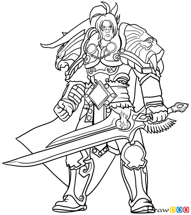 How to Draw Varian Wrynn, Warcraft