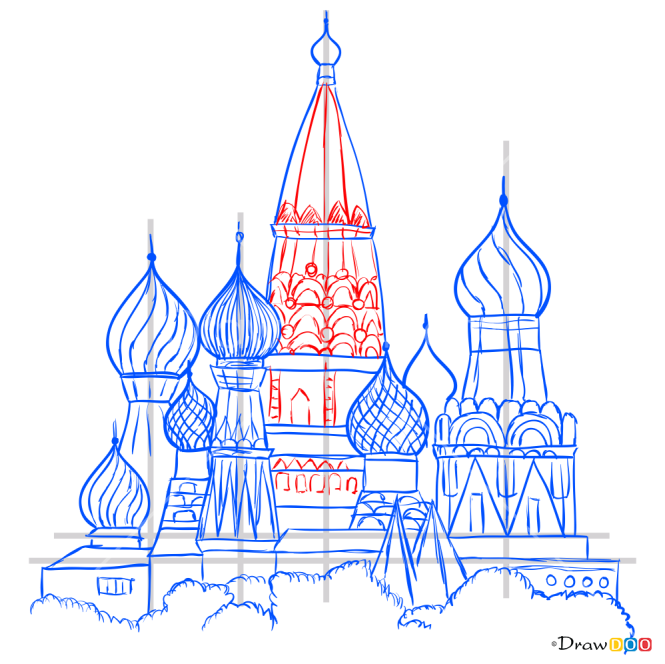 How to Draw St.Basil s Cathedral, World Marvels