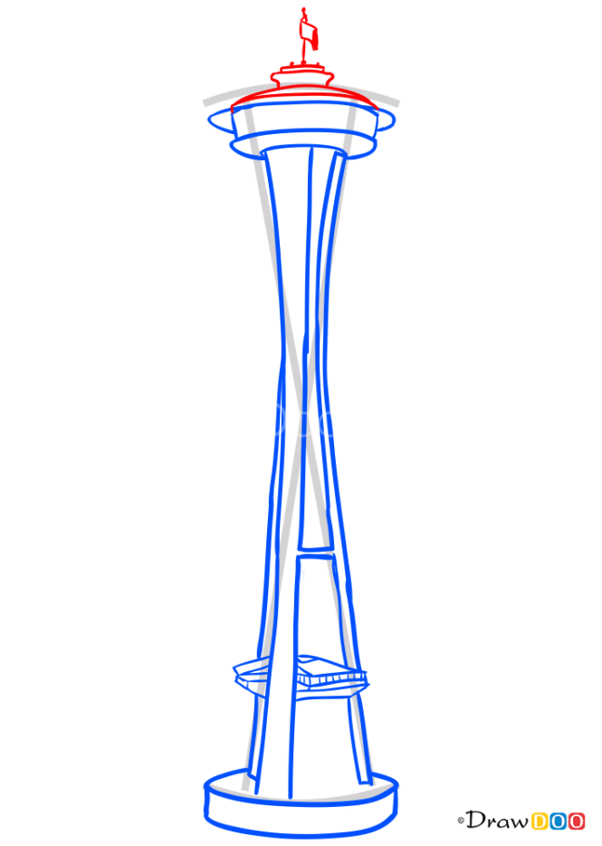 How to Draw Space Needle, World Marvels