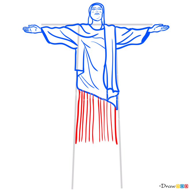 How to Draw Christ the Radeemer Statue, World Marvels
