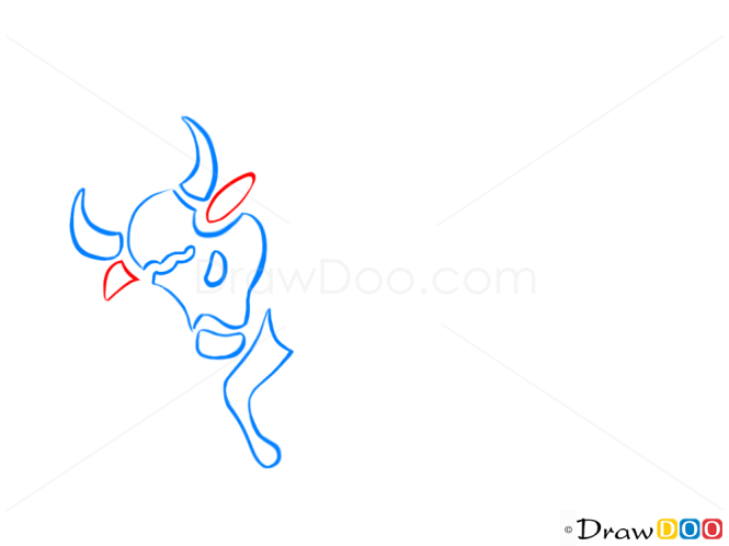 How to Draw Taurus, Bull, Zodiac Signs