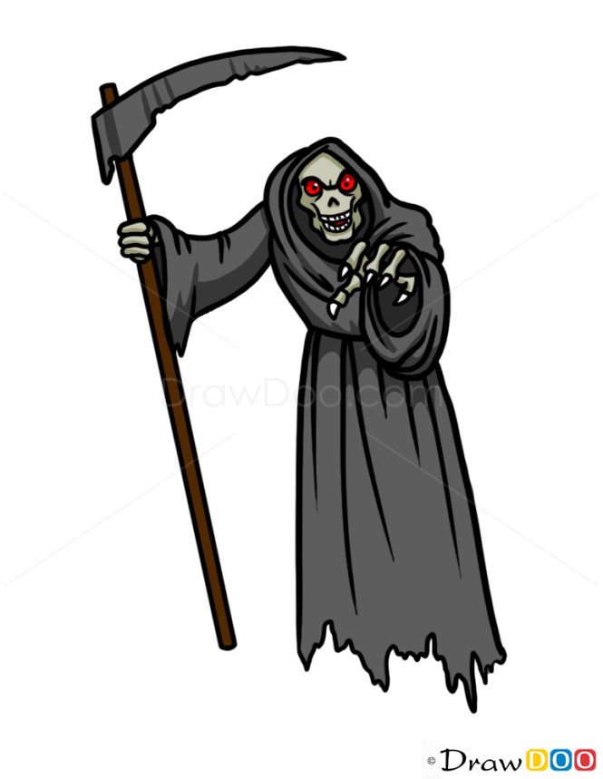 How to Draw Reaper Skeleton, Zombies and Undead
