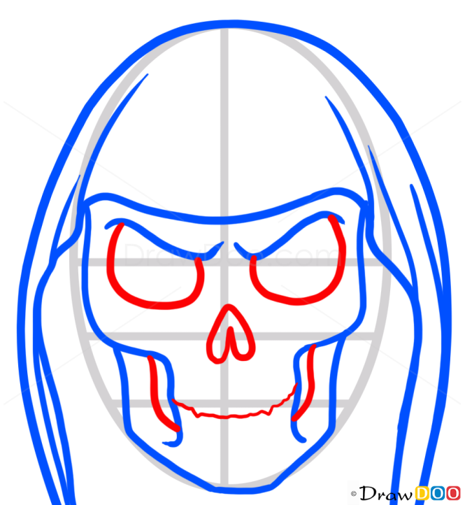 How to Draw Skeleton Face, Zombies and Undead