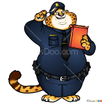 How to Draw Officer Chawhauser, Zootopia