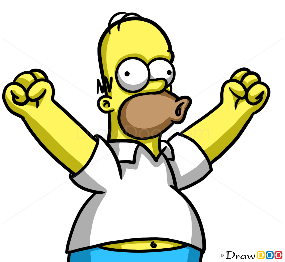 How to Draw Homer Simpson, Cartoon Characters How to