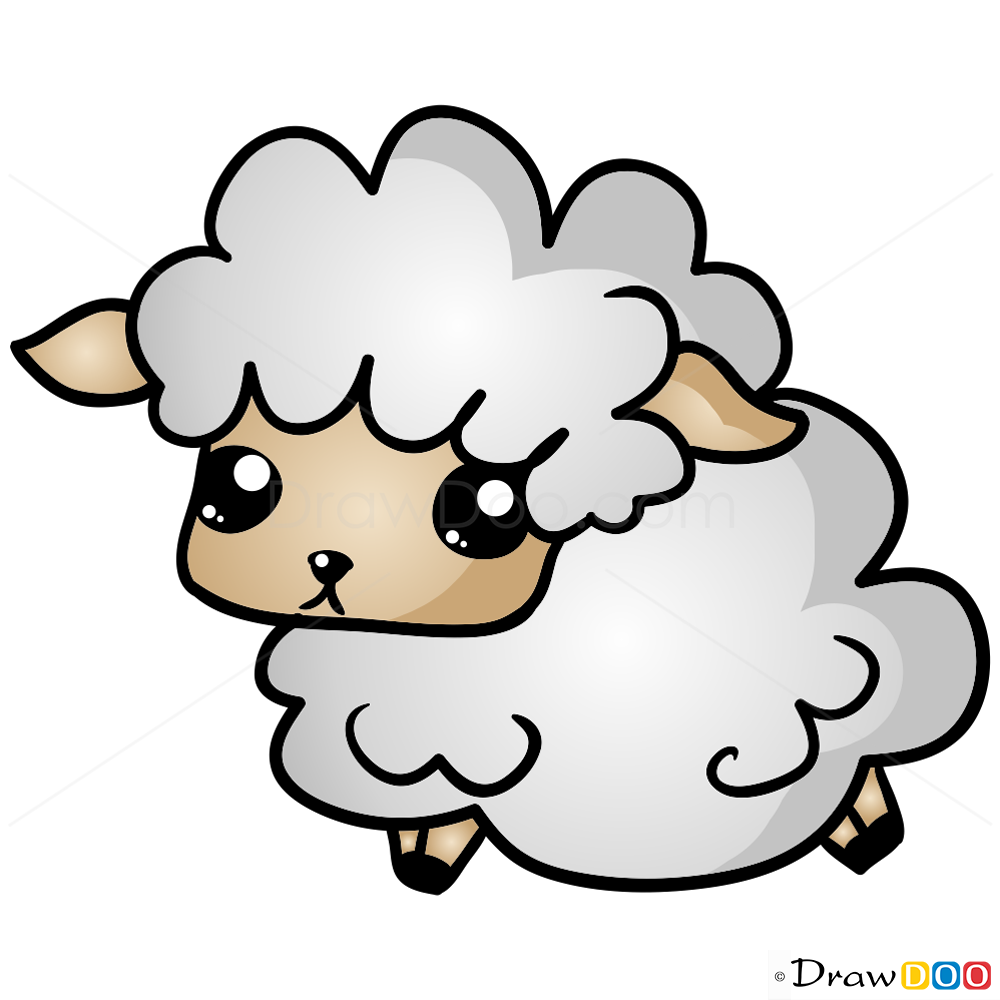 How To Draw Sheep Chibi How To Draw Drawing Ideas Draw Something Drawing Tutorials Portal