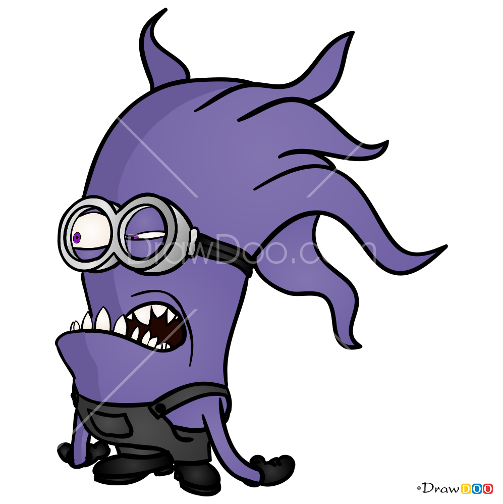 purple minion face
