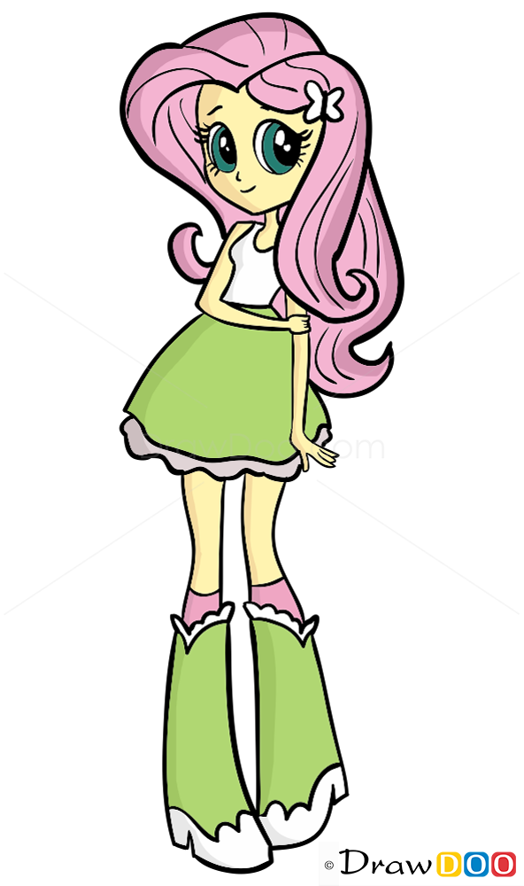 How to Draw Fluttershy, Equestria Girls