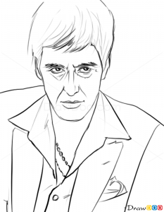 How to Draw Al Pacino, Famous Actors