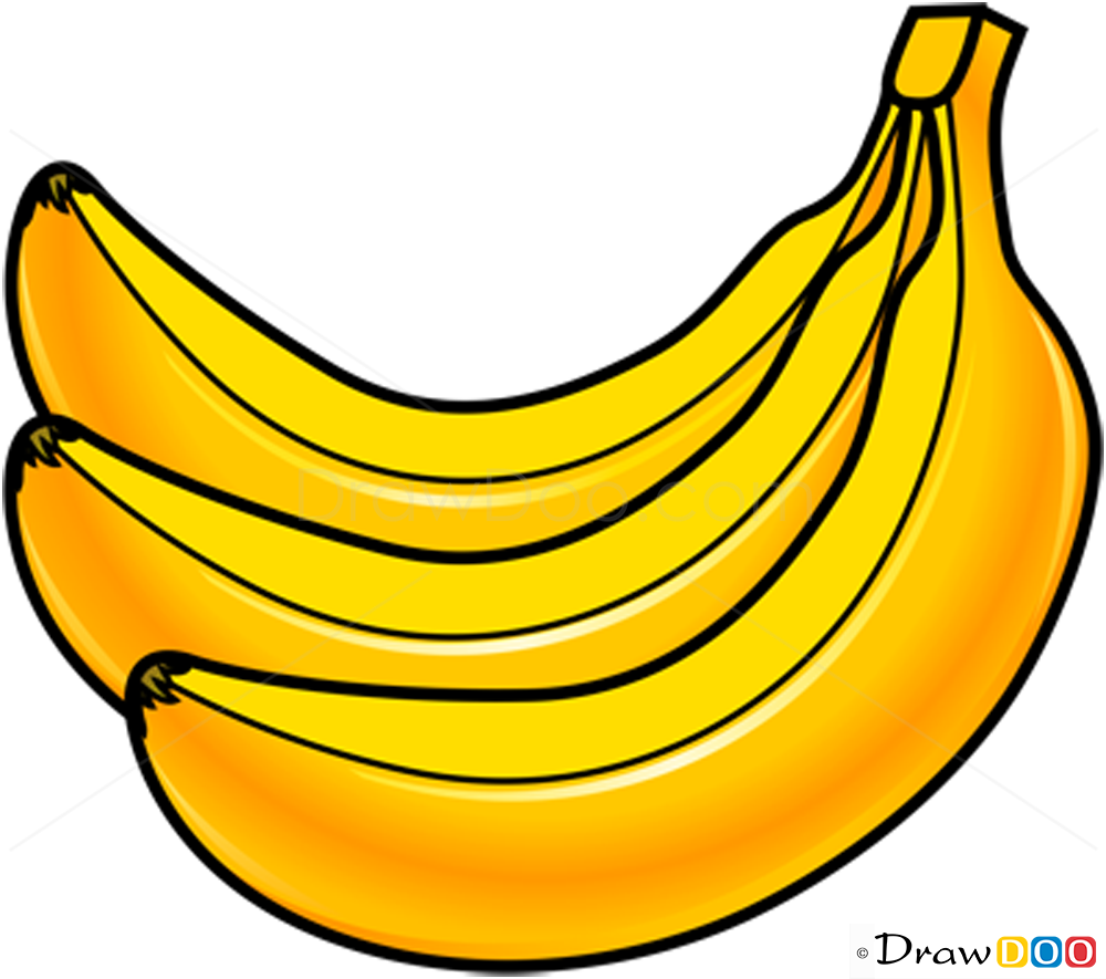 How to Draw Banana Fruits