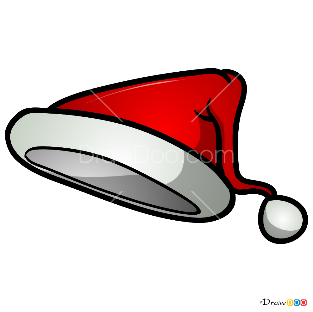 how-to-draw-santa-hat-hats