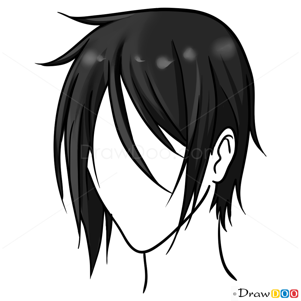 Anime Hair Drawing