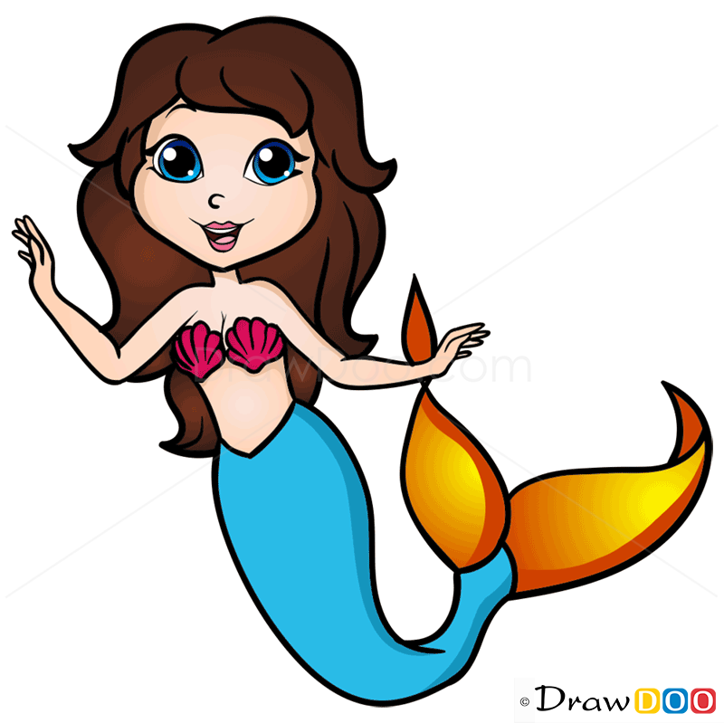 How to Draw Cute Mermaid Mermaids