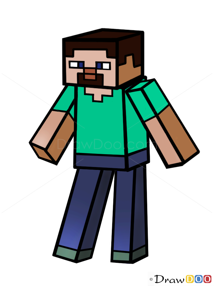 How to Draw Steve, How to Draw Minecraft Characters